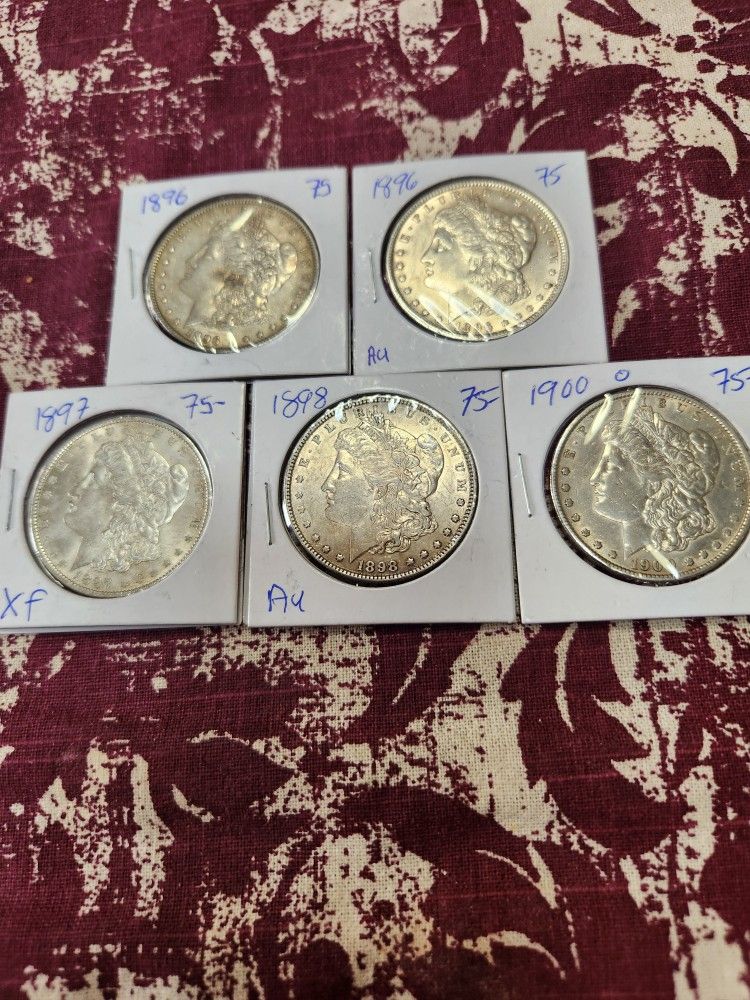 Morgan's Silver Dollars  $75.00  EACH 