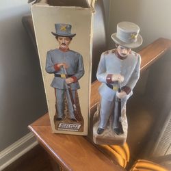 old empty whiskey bottles