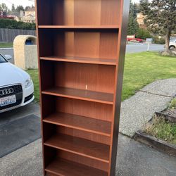 IKEA Billy Bookcase, Walnut In Color, 5 Shelves, Delivery
