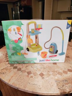 Just Like Home Mega Cleaning Cart Toy Set