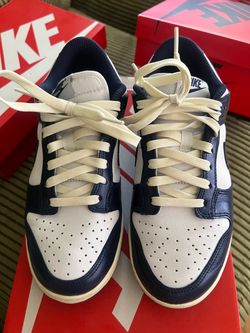 Nike Dunk Low Navy and White Sneakers