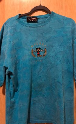 Vintage Disney originals mickey USA shirt blue