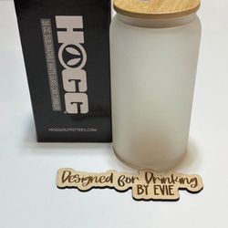 16 Ounce Glass Matte Sublimation Cups- LOT