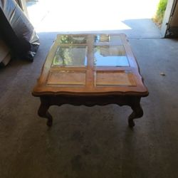 Six Glass Piece Coffee Table