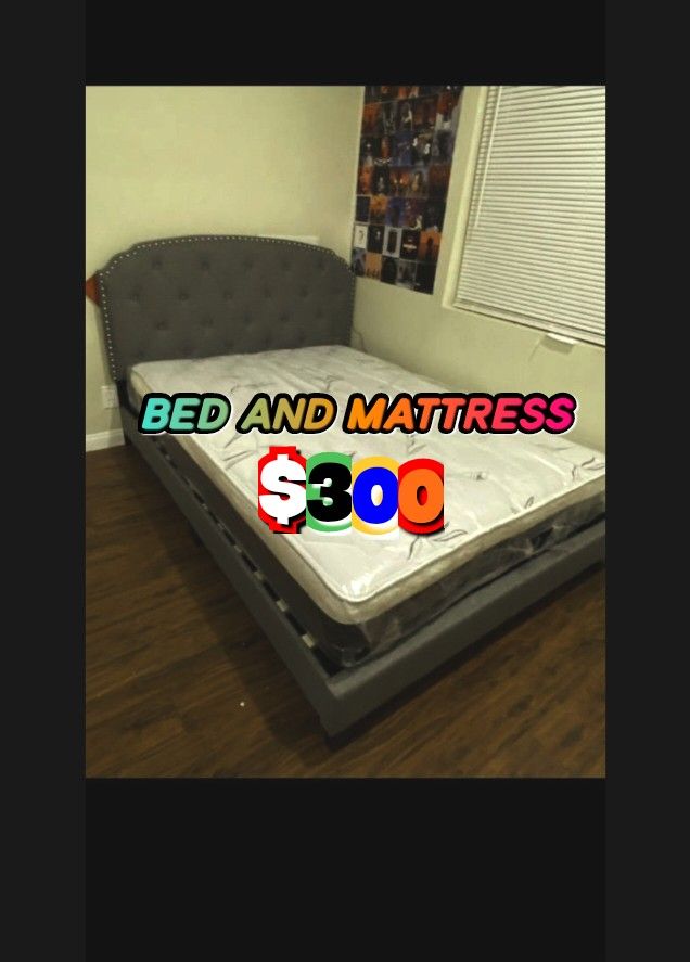 New Full Size Mattress And Bed 