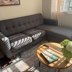 Living Spaces Reversible Chaise Sofa