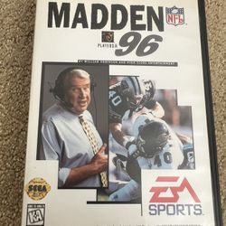 Madden ‘96, Sega Genesis, Great Condition, Tested