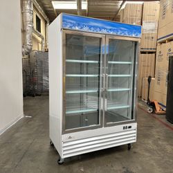 NSF 53 ins Two glass door freezer SS door D1.2BM2F