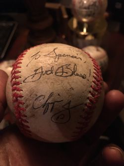 Autographed Baseball - Signed Chipper Jones