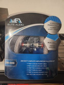 New!! Elite Audio 4 Gauge Wiring Kit