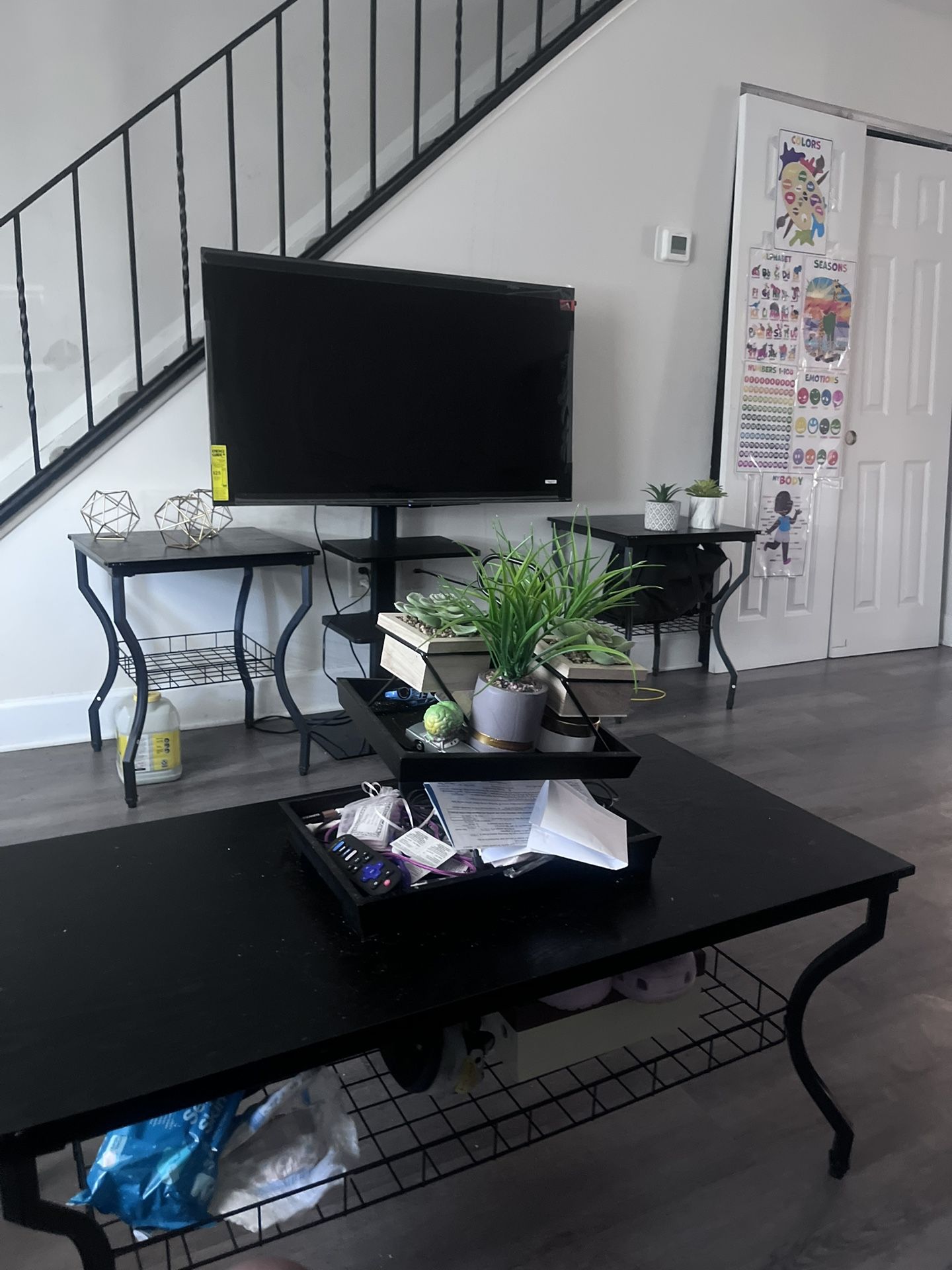 Couch Set And Tables , Tv And Mount Stand