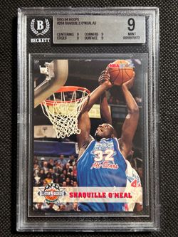 1993 NBA Hoops Shaquille O’Neal #264 BGS 9 Mint HOF Orlando Magic