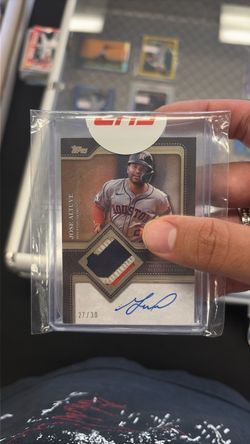 2025 Topps Flagship Autograph Patch Card Jose Altuve JERSEY MATCH!! 27/30