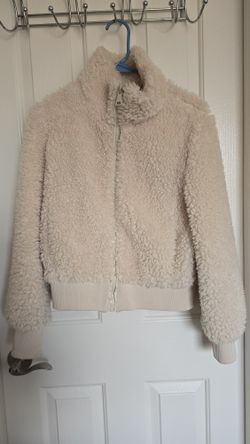 Zara Cozy Cream Teddy Fleece Jacket