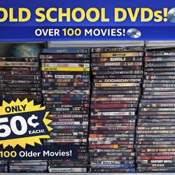 100+ Old School DVD Movies