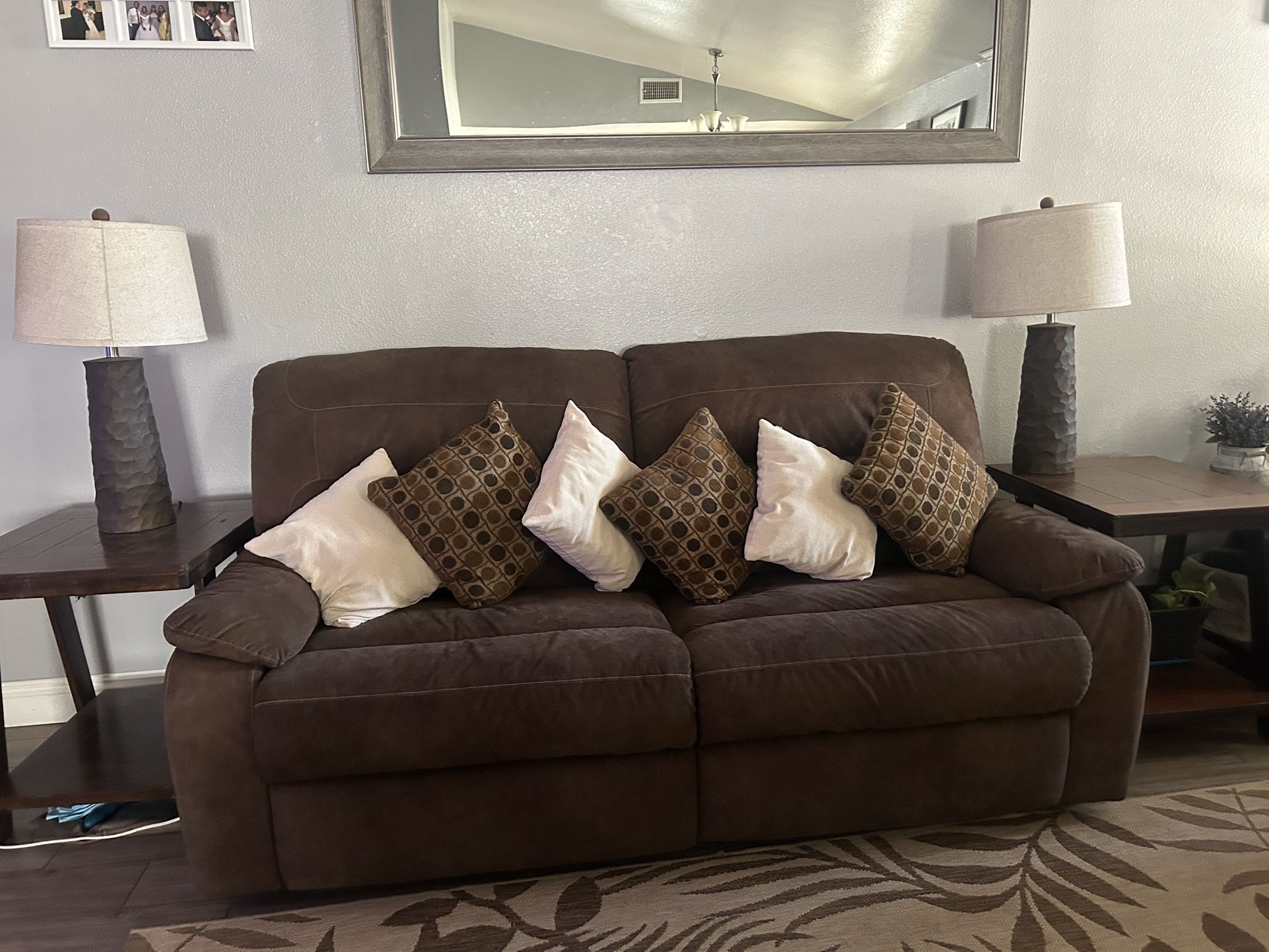 Brown Reclinable Couch