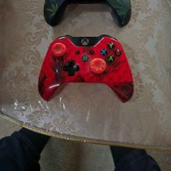 CUSTOM RAPID FIRE 420 AND DRAGON RED XBOX ONE CONTROLLERD