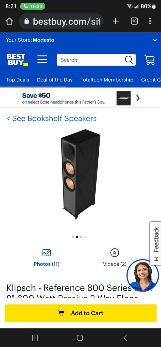 Brand New Klipsch R800f2 Floor Speaker $325 Pickup In Oakdale 