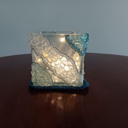 Handmade Deco Beach Glass Vase