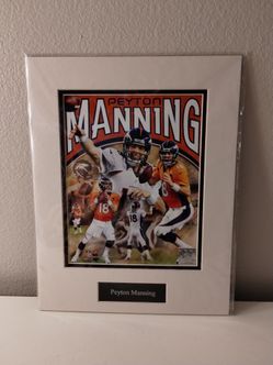 PEYTON MANNING UNSIGNED 8X10 MATTE PHOTO DENVER BRONCOS