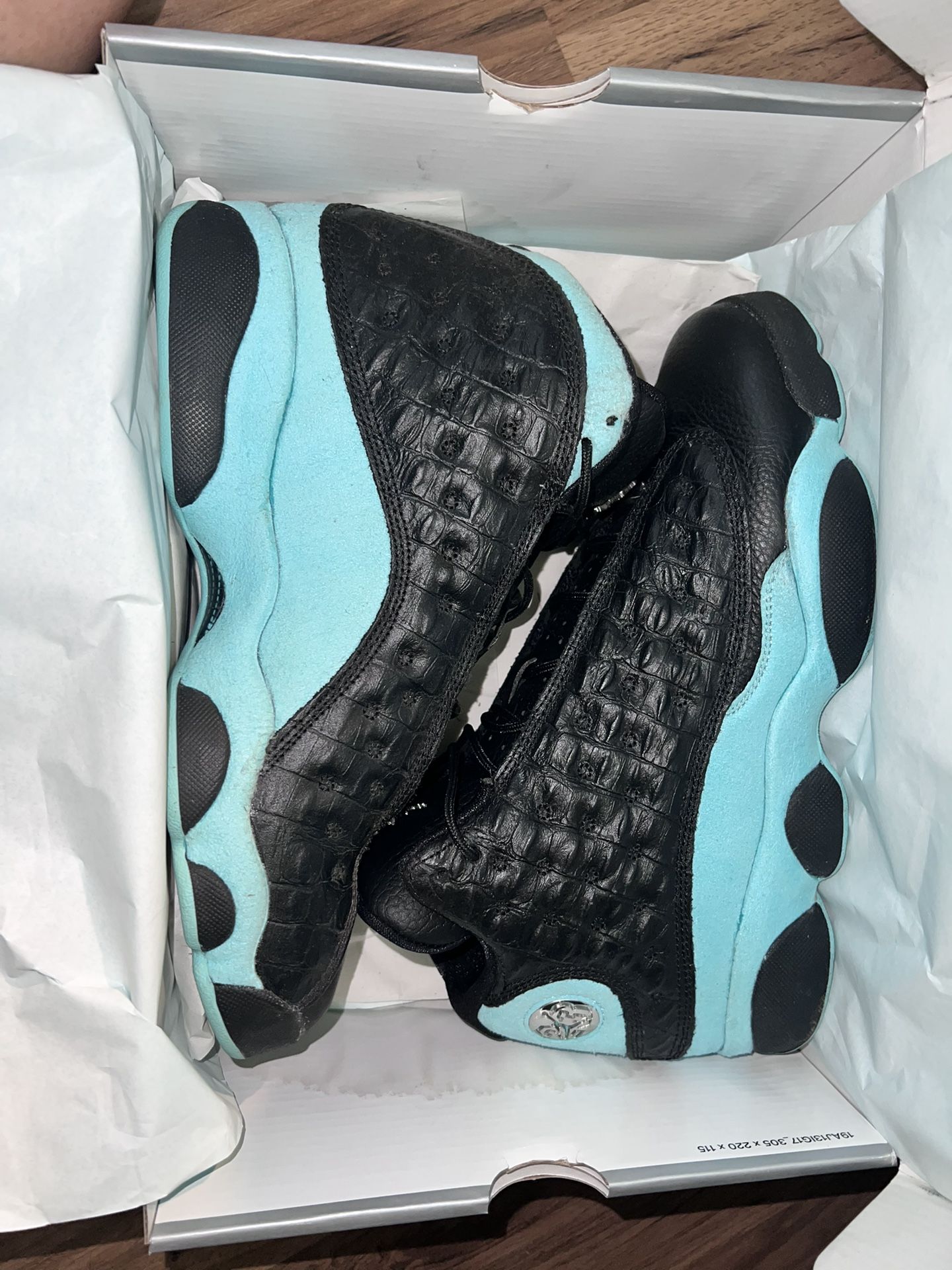 Air Jordan 13 Retro (GS) Black And Teal