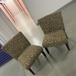 Cheetah Accent Chairs 