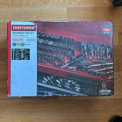 444 PC CRAFTSMAN MECHANICS TOOL SET STANDARD AND METRIC 1/4, 3/8, 1/2 INCH DRIVES