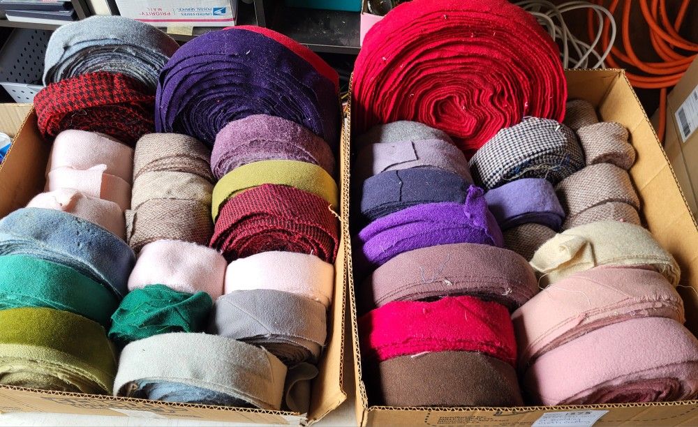 Assorted Rolls Of Braiding Cloth