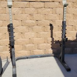 Squat Rack And Punching Bag Stand