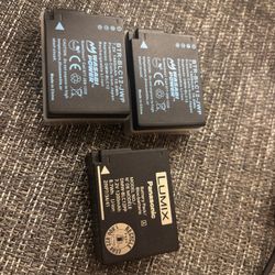 DMW-BLC12 Camera Batteries x3