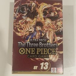 One Piece Card Game The Three Brothers Ultra Deck ST13 - Factory Sealed 