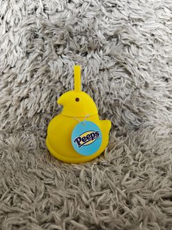 Peeps Yellow Chick Silicone Cup with Straw
