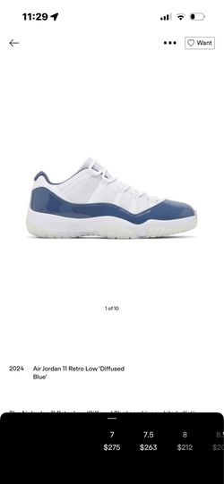 Jordan 11s Diffused Blue