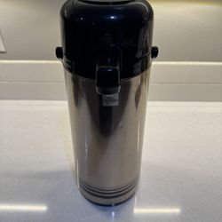 Airpot Carafe With Pump Stainless Steel Thermal