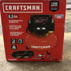 CRAFTSMAN 6-Gallon Portable Electric 150 PSI Pancake Air Compressor