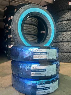 175 75 14 New Set of White Wall Tires