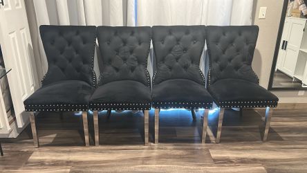 Black dinning chairs 4