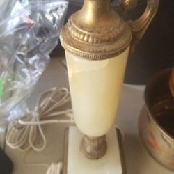 Vintage Alabaster Lamp