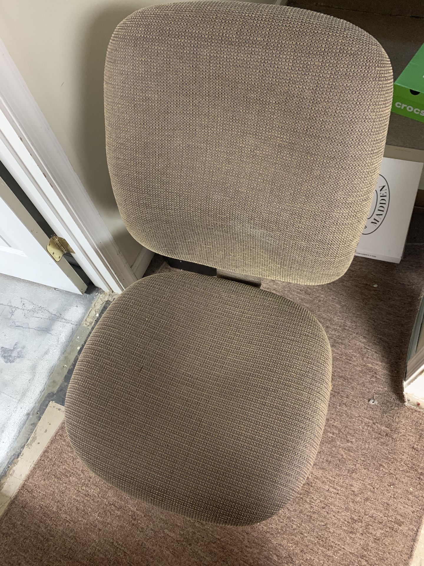 Brown Cloth Desk Chair