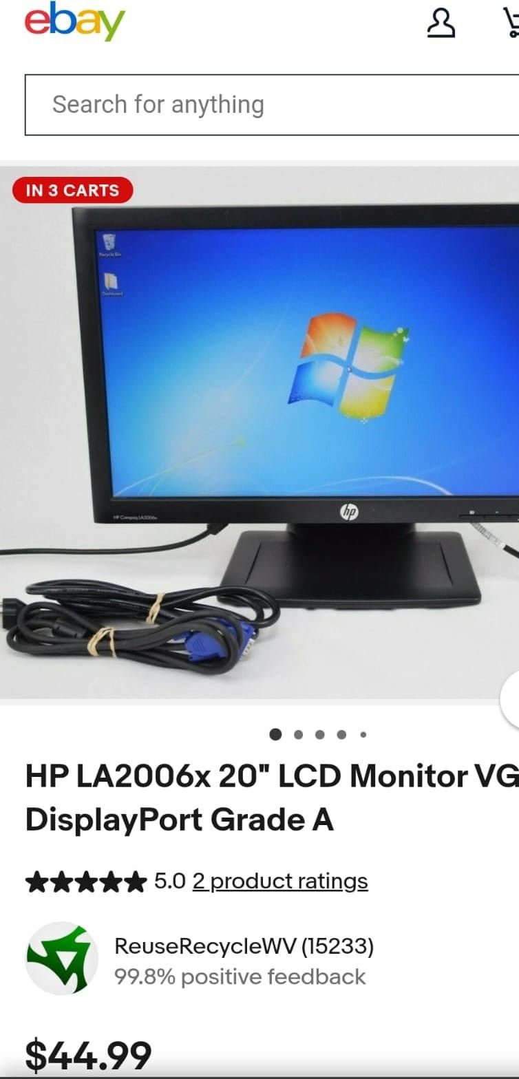 HP Monitor 20"