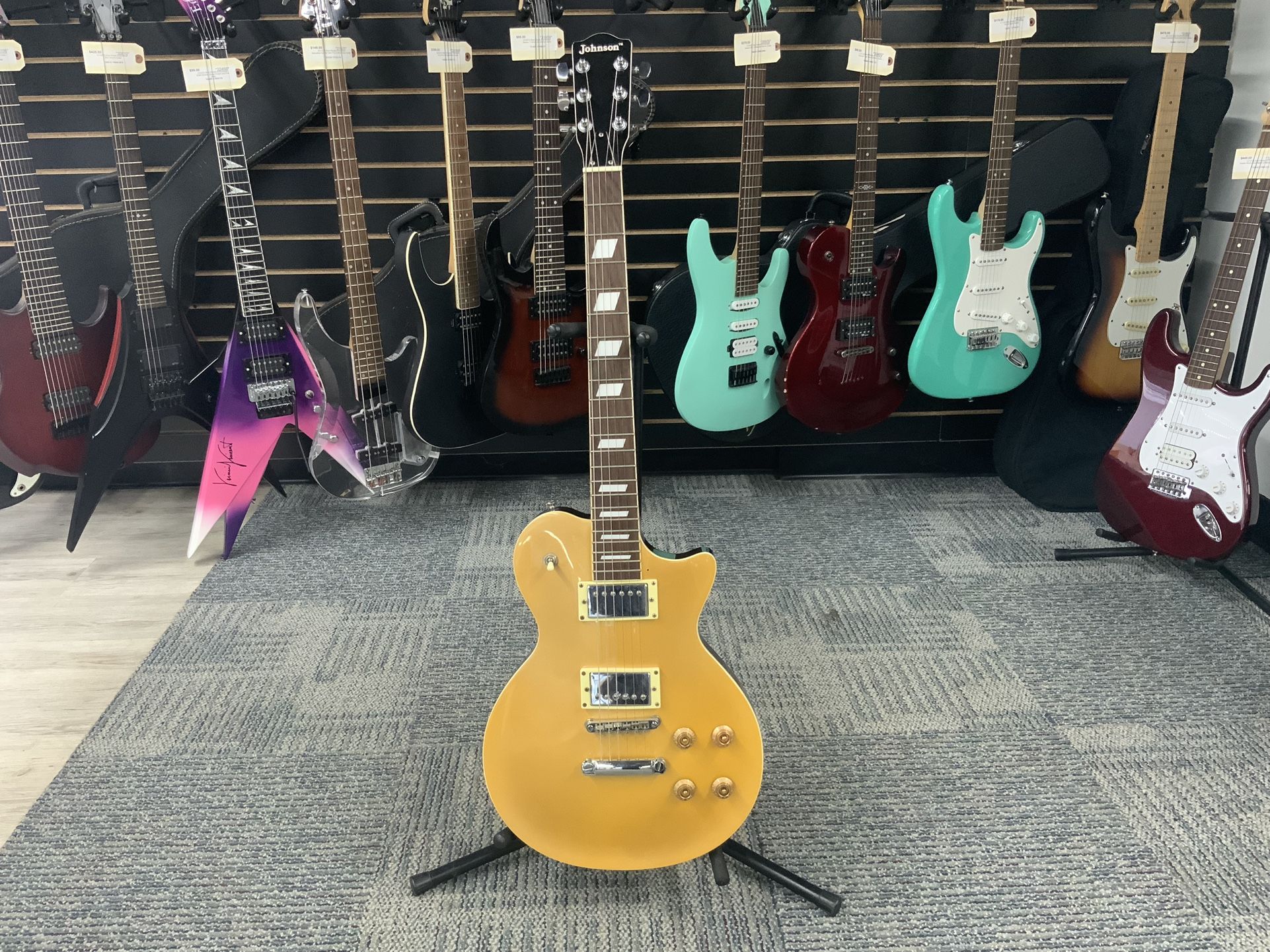 Johnson Gold top Les Paul style Electric guitar