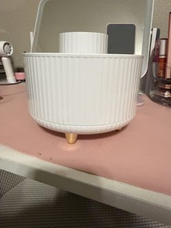 rotating makeup brush organizer