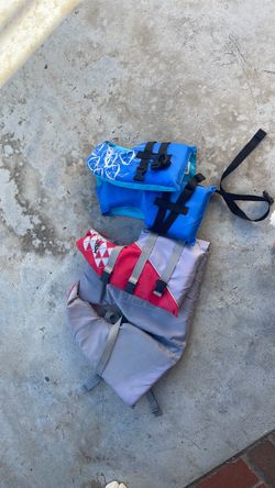 Two Life Jackets PFDs Child and Adult