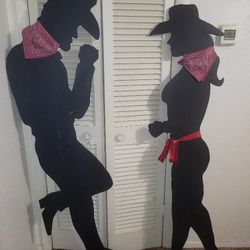 Marlboro Man And MarlboroGirl Silhouettes 