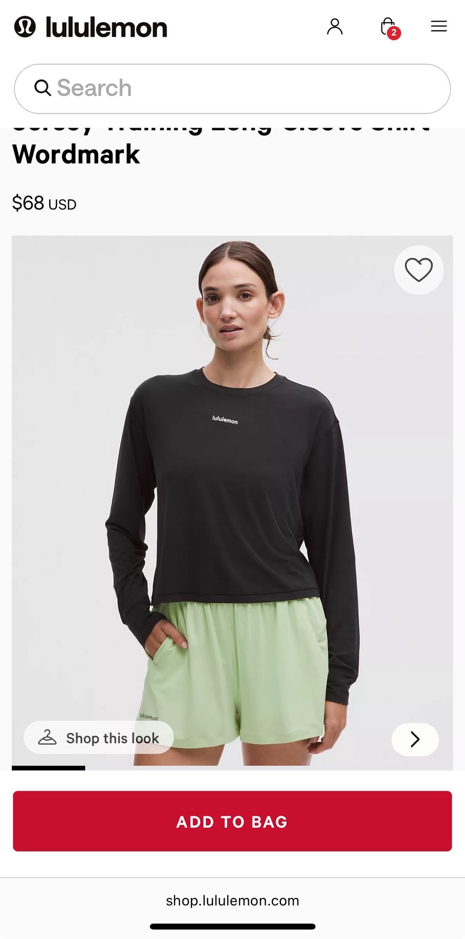 Lulu Lemon Long Sleeve Jersey