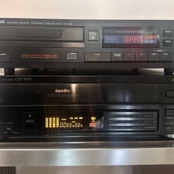Pioneer Laserdisc Player CLD-1070 and Yamaha CD-X2 CD player