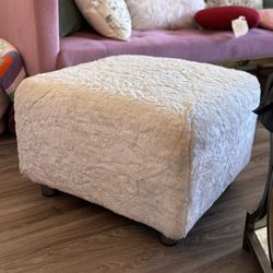 Fuzzy Foot Stool 