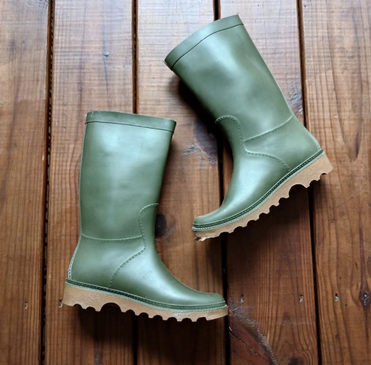 Vintage 80s Size 37 US 6.5- 7 Traditional English Wellington Wellies/ Rain Boots