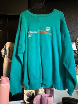 Reebok Miami Dolphins embroidered crewneck
