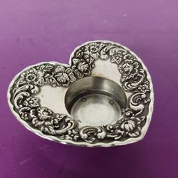 Vintage Brighton Heart Floral Votive Candle Holder